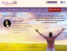 Tablet Screenshot of healyourlifeworkshops.com